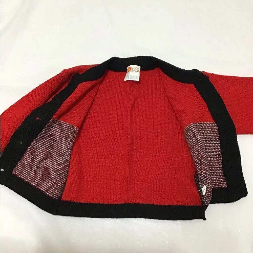 Mc kids Red Girls 2 Piece Sweater Skirt Set Size Small